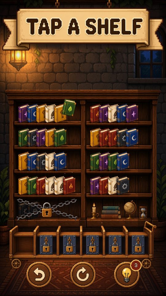 Tap a shelf