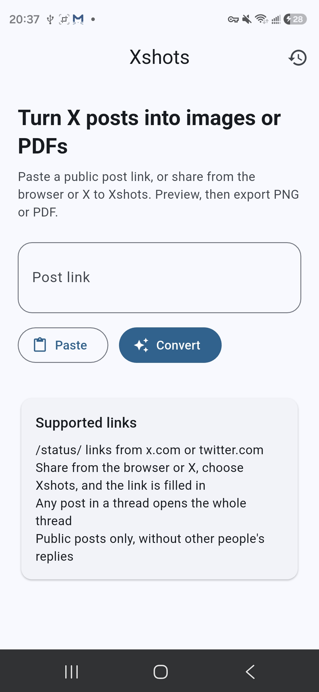 Paste a link